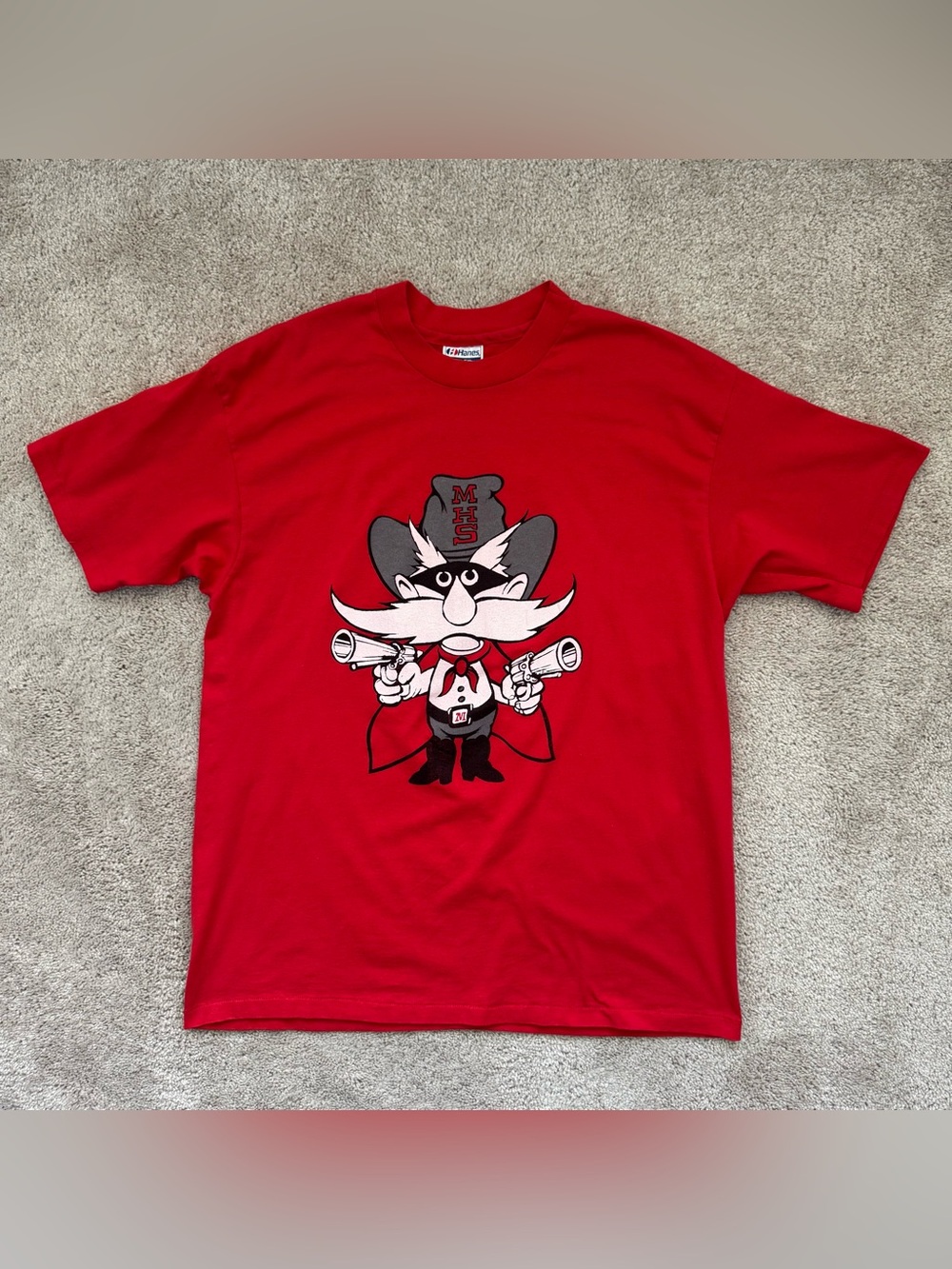 Vintage MHS Double Sided Mascot Shirt Men Sz XL